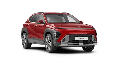 KONA internal combustion engine front three quarter angle